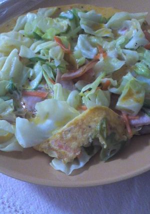 お好み焼き風オムレツ-レシピのメイン写真