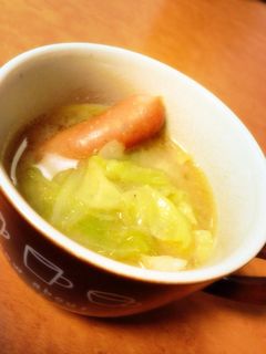 簡単みそバタースープ-レシピのメイン写真
