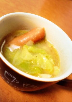 簡単みそバタースープ-レシピのメイン写真