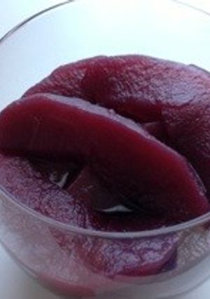 材料３つ！りんごの赤ワイン煮-レシピのメイン写真