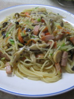 きのこたっぷりスープ!?スパゲティー-レシピのメイン写真