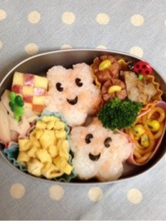キャラ弁☆お花いっぱいお弁当♪-レシピのメイン写真