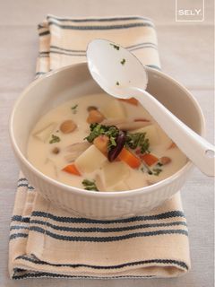 しょうが風味の豆乳スープ-レシピのメイン写真