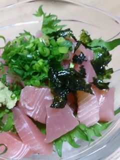 新鮮マグロ丼~♪-レシピのメイン写真
