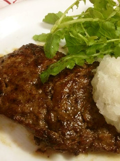ステーキ@牛切り落とし肉の大根おろし添え-レシピのメイン写真