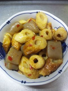 こんにゃくとちくわのピリ辛炒め煮-レシピのメイン写真