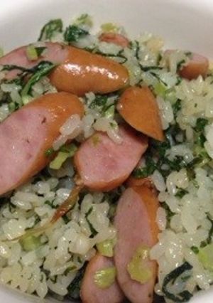 大根の葉っぱチャーハン！！-レシピのメイン写真