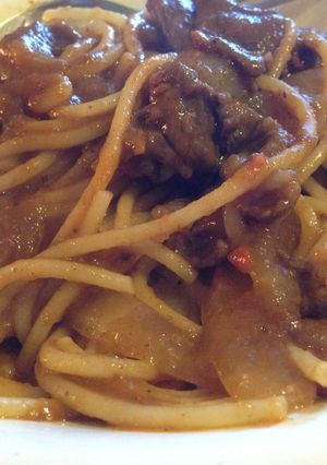 残り物のハヤシライスからハヤシパスタ-レシピのメイン写真