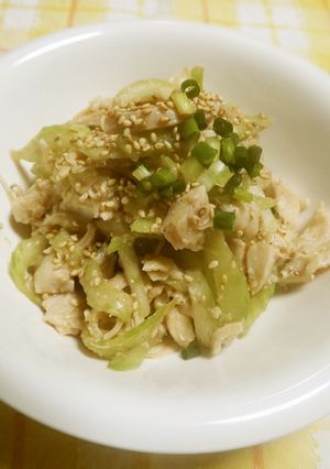 鶏肉とセロリの柚子味噌和え-レシピのメイン写真