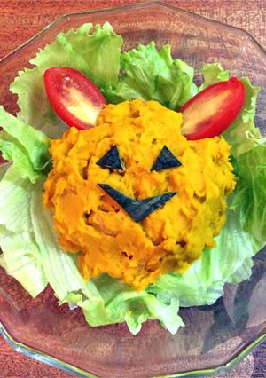 ハロウィンに☆簡単パンプキンサラダ-レシピのメイン写真