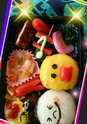 ラインキャラ弁-レシピのメイン写真