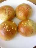 小松菜入りパン～チーズと塩昆布・さんま缶