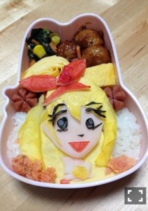 キャラ弁　アイカツ！星宮いちご-レシピのメイン写真