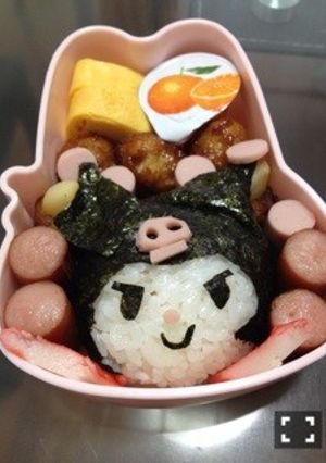 キャラ弁　Kuromi-レシピのメイン写真