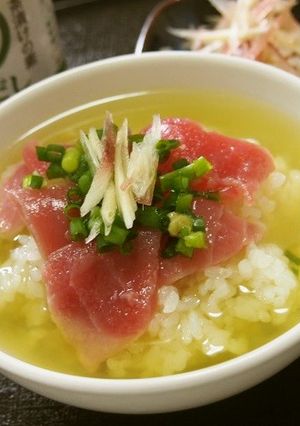 まぐろの極抹茶だし茶漬け-レシピのメイン写真