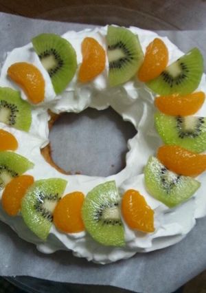 塗ってのせるだけ★簡単キウイデコケーキ-レシピのメイン写真