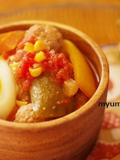 ミートボールのトマトスープ-レシピのメイン写真