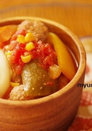 ミートボールのトマトスープ-レシピのメイン写真