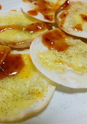 餃子の皮でおつまみ　チーズとスイートチリ-レシピのメイン写真