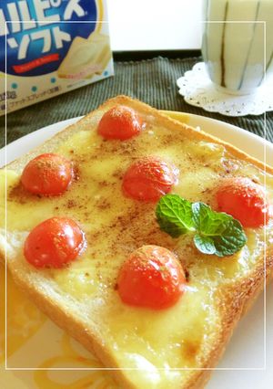 カルピスソフト×トマトのチーズトースト-レシピのメイン写真