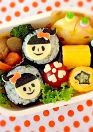 キャラ弁＊チーズでポニーテールの女の子♡-レシピのメイン写真