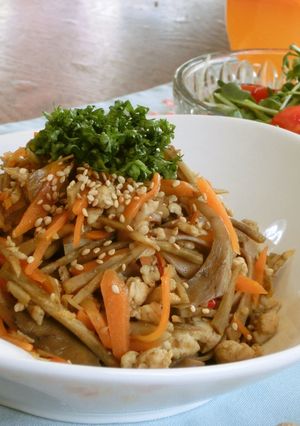 病気に勝つ!きんぴら和風パスタ-レシピのメイン写真