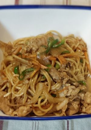 パスタで焼きそば-レシピのメイン写真