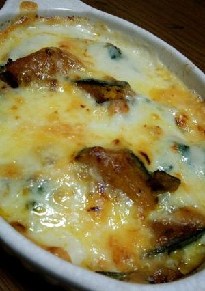 *かぼちゃとほうれん草のグラタン*-レシピのメイン写真