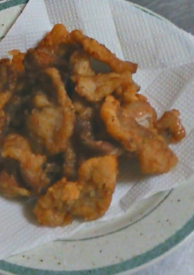 豚薄切り肉の竜田揚げ(しょうが風味)-レシピのメイン写真