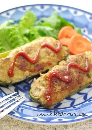 ピーマンの肉詰め-レシピのメイン写真