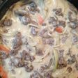 牛乳でビーフストロガノフ