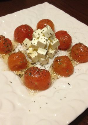 ミニトマトとクリームチーズのおつまみ-レシピのメイン写真