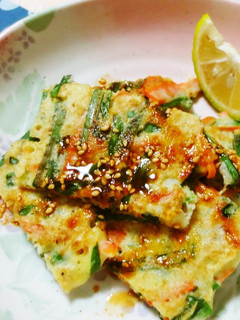 長いも☆小エビ入り♪もっちりチヂミ-レシピのメイン写真