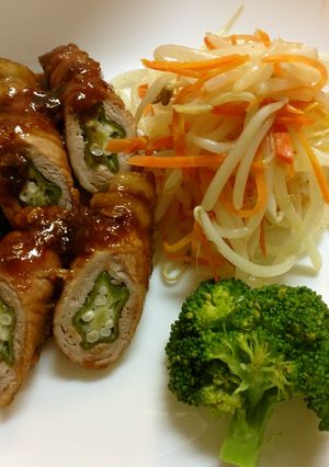 オクラの豚肉巻き-レシピのメイン写真