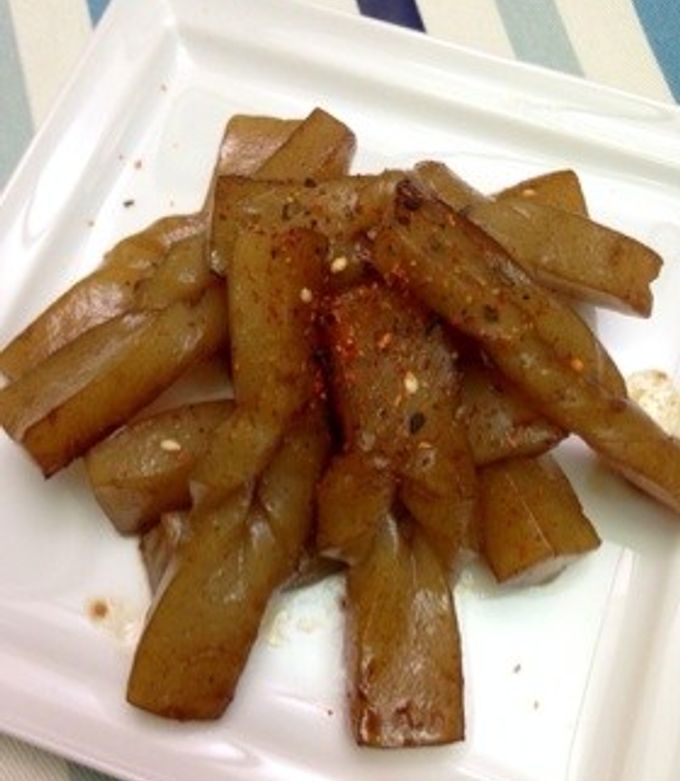 コンニャクの醤油炒め-レシピのメイン写真
