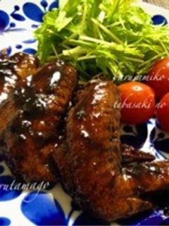 バルサミコ酢で♪手羽先の照り焼き❤-レシピのメイン写真