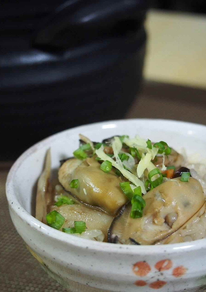 牡蠣の炊き込みご飯　-レシピのメイン写真