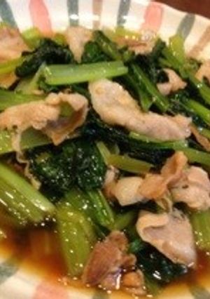 豚と小松菜の炒め物♪＊豚小松菜＊-レシピのメイン写真