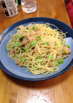 海老と枝豆のペペロンチーノ-レシピのメイン写真