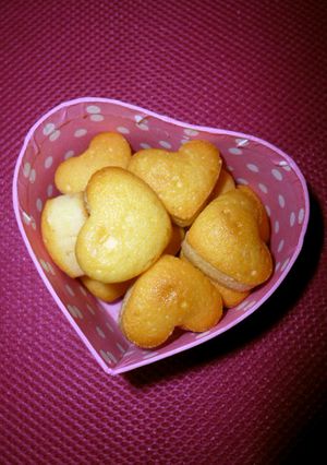 ♡ミニハートマドレーヌ♡シリコン型で-レシピのメイン写真