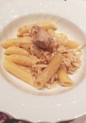 鶏肉のチーズクリームパスタ黒胡椒風味-レシピのメイン写真