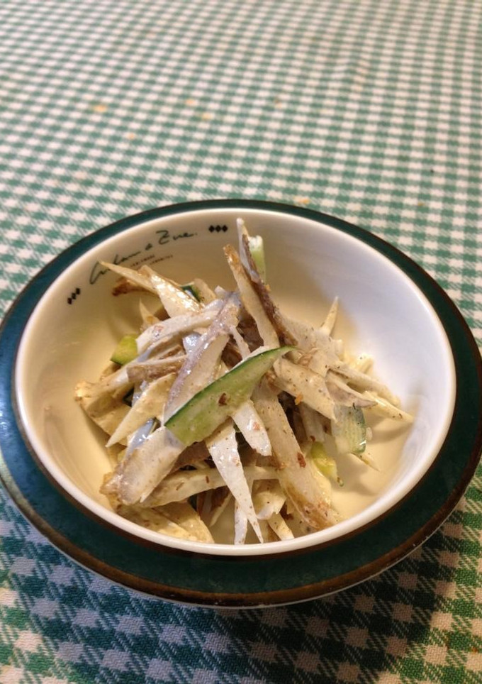 ゴボウと胡瓜の和え物-レシピのメイン写真