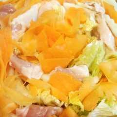 野菜と鶏肉の彩りミルフィーユ鍋-レシピのメイン写真