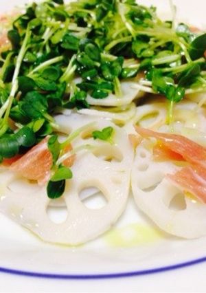 れんこんのカルパッチョ-レシピのメイン写真