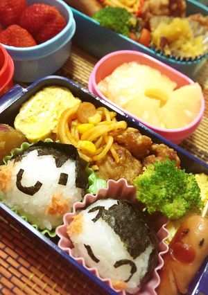 ☺仲良し兄妹のニコニコ遠足おにぎり☺-レシピのメイン写真