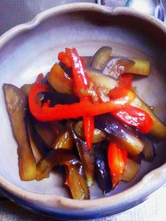 なすとパプリカのピリ辛炒め煮-レシピのメイン写真
