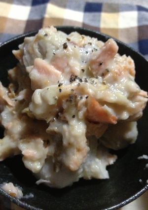 里芋と鮭の洋風煮-レシピのメイン写真