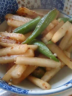 野菜だけ!ながいもとピーマンの炒めもの-レシピのメイン写真