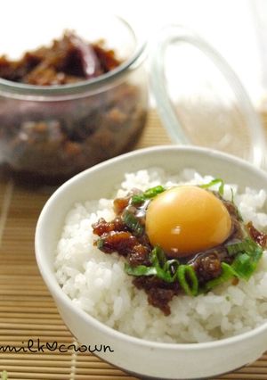 唐辛子味噌～しょうゆ麹～de～卵かけご飯-レシピのメイン写真