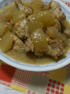 冬瓜と鶏のゴマだれ煮-レシピのメイン写真